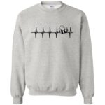 Beekeeping Heartbeat sweatshirt - ash