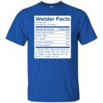 Welder Facts t shirt - royal blue
