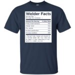 Welder Facts t shirt - navy blue
