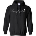 Hair Stylist Heartbeat hoodie - black