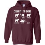 shar pei hoodie - maroon