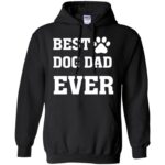 best dog dad hoodie - black